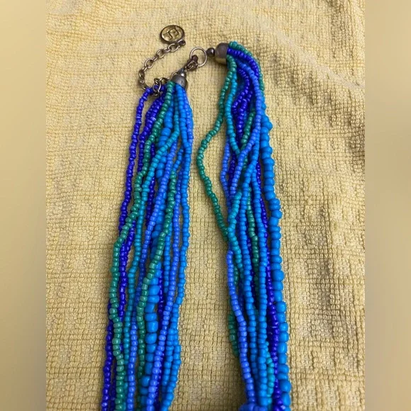 Blue and Green Beaded Jewelry Set - Picture 5 of 6